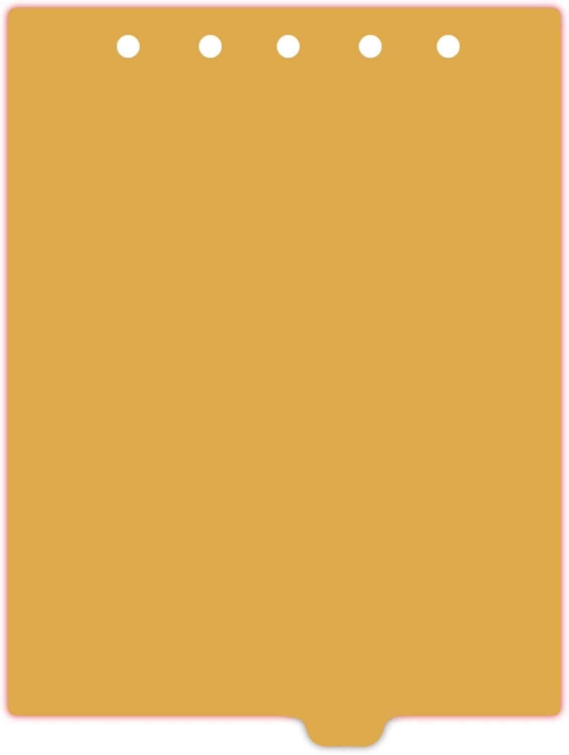 Carstens - Heavy Duty Plastic Ring Binder Dividers, Bottom Tab, 1/9 Cut, Tab 6 Position, US Letter, Gold, Pack of 10, (2619-06) - Ideal Medical Chart Dividers or Index Tabs for 3 Ring Binders