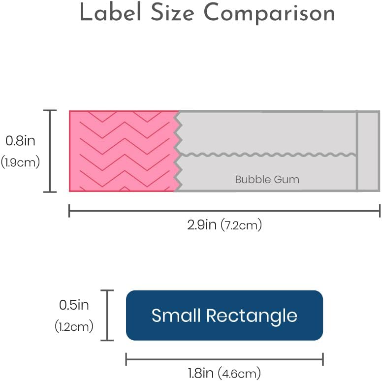 Name Bubbles - Custom Small Rectangle Name Labels for Kids (64 Labels) - Personalized Waterproof Name Stickers for Daycare, Lunch Boxes, Water Bottles, Shoes, School Supplies, & Camp (Bunny)