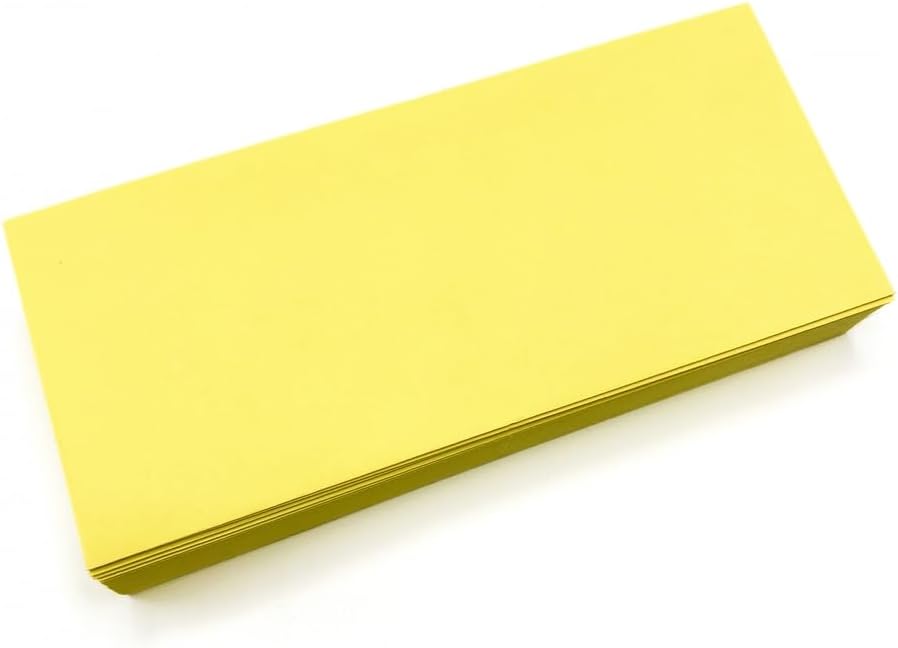 Limited Papers (TM) No. 10 Regular Standard Mailing Envelope - Pastel - Soft - 24 Pound (4.8 inch x 9.5 inch) - Announcement, Invoices, Checks, Letters, Contracts, Business Envelopes (Canary, 2500)