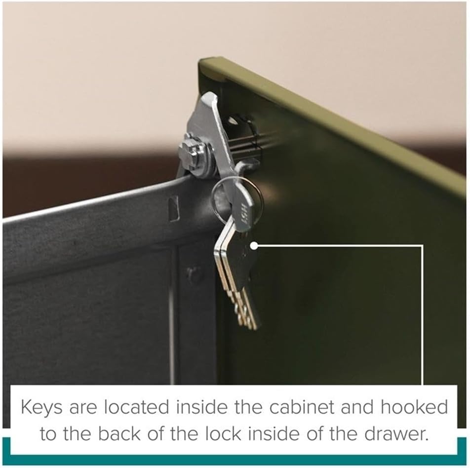 Pemberly Row 22" 2-Drawer Metal Letter Width Vertical File Cabinet in Light Gray