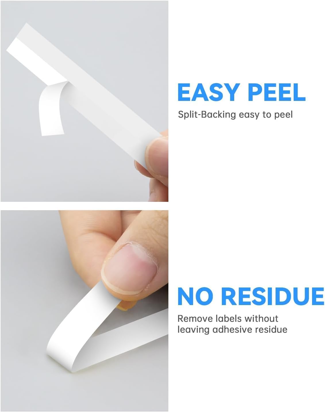 6-Pack TZe TZ Tape 9mm 0.35" Laminated Colored Compatible for Brother P Touch Label Tape 3/8 Inch for PT-D210 D220 H110 D400 Label Maker, Clear/White/Red/Blue/Yellow/Green