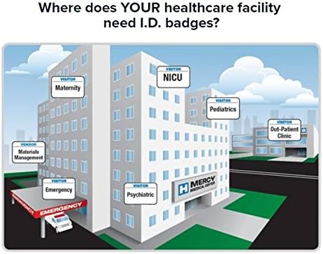 The Spoiled Office Custom Printed Visitor Sign in Book for School with 3" X 2" Peel Off Destination Carbonless Sheet with 500 Badges - Spiral Bound Log Book, Made in USA - Non-Expiring, Blue with Logo