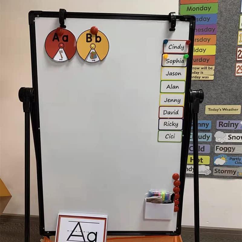 Magnetic Dry Erase Labels Larger 12"x 4", Big Dry Erase Magnetic Labels for Whiteboards, Fridge, School Classroom, Pack of 8