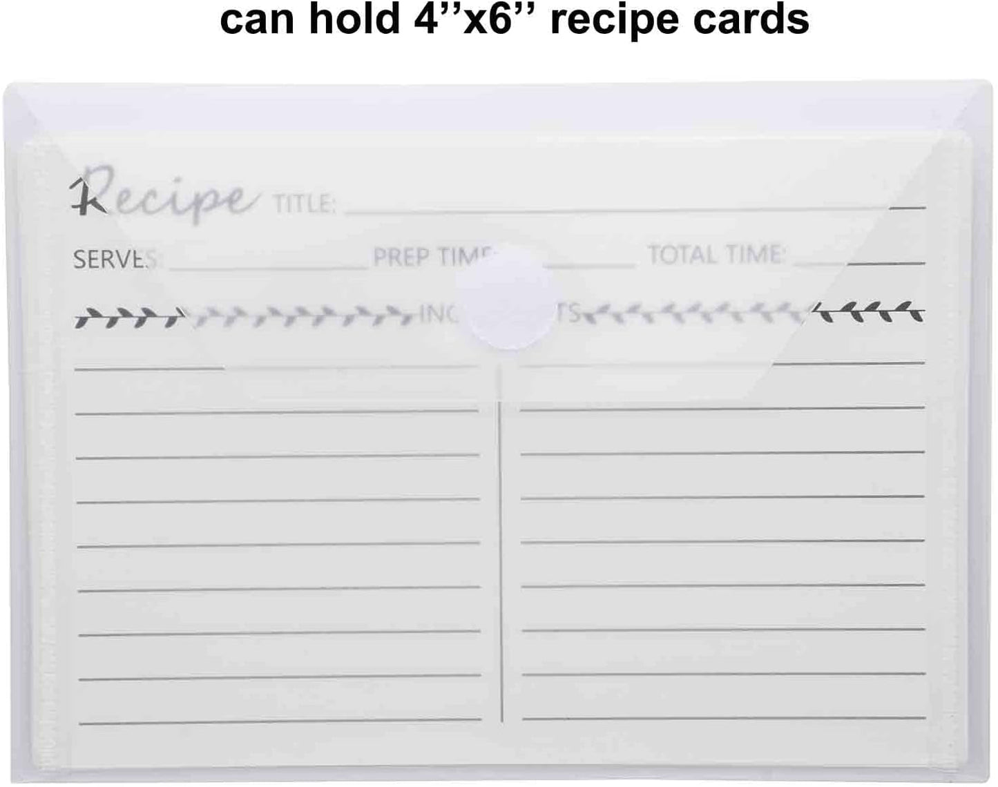 4x6 Plastic Envelopes Hook Loop Closure Coupon Receipt Storage Holder 80 Pack (80 pack)