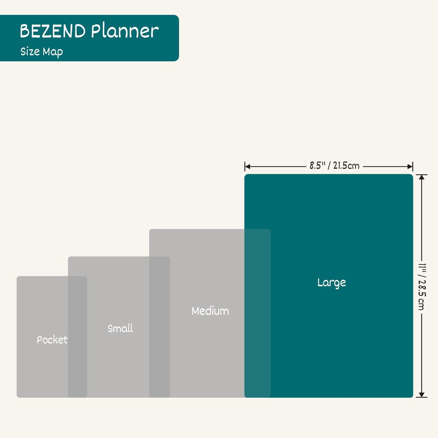 BEZEND Weekly Planner 2025-2026 with 2 Columns, 8.5" x 11" Academic Calendar 18 Months (Jul 25-Dec 26) Life Work Appointment Book with Monthly Tab, PU Leather Softcover Spiral - Evergreen