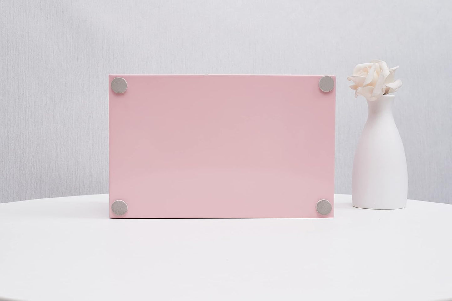 Annova Mesh Desk Organizer Office with 7 Compartments + Drawer/Desk Tidy Candy/Pen Holder/Multifunctional Organizer (Light Pink)