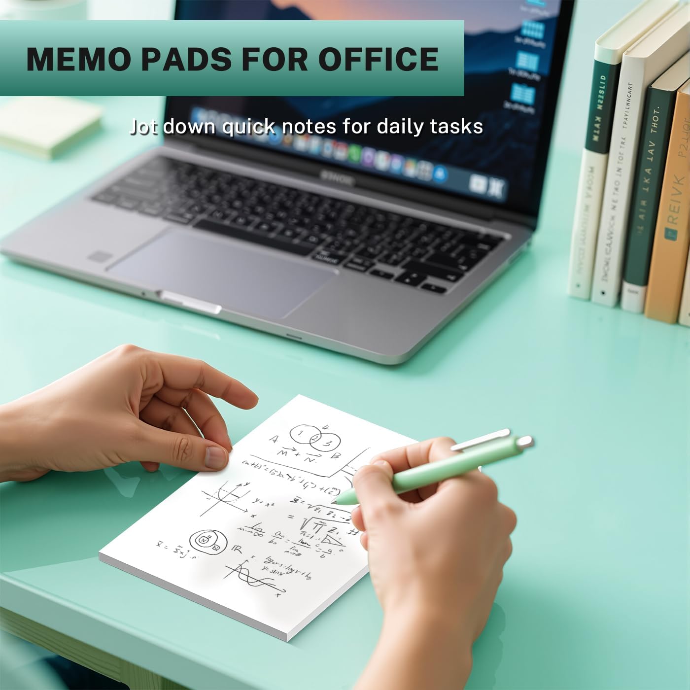 Note Pads 4x6 Blank Notepad, 6 Pack Blank Scratch Pads, 30 Sheets per Notepad for Writing, 4x6 White Pad of Paper Tear Off Notepads, Mini Server Note Pad Notebook for Home/Office/School