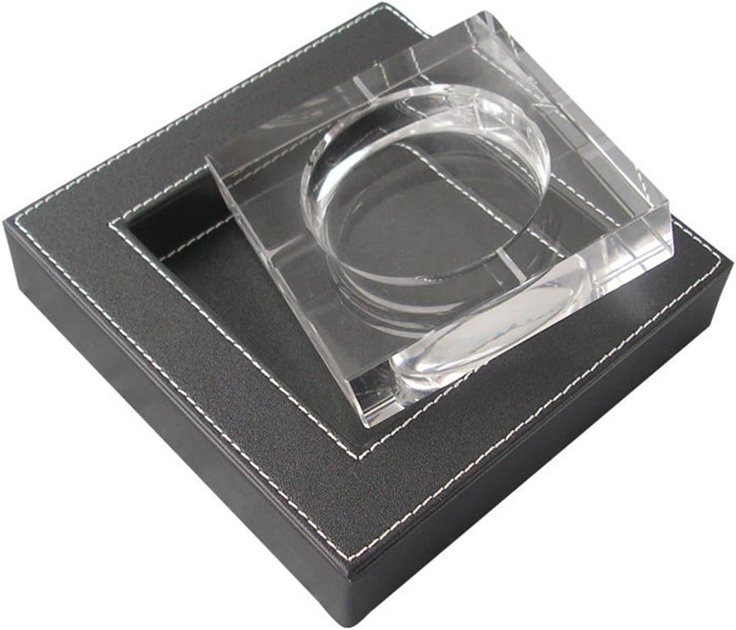 KINGFOM Office Desk Organizer Set 6 PCS Office Supply Synthetic Leather Desk Set Including Desk Organizer, Mouse Pad, File Cabinet, Document Holder, Crystal Holder and Tissue Box Holder (T02H)