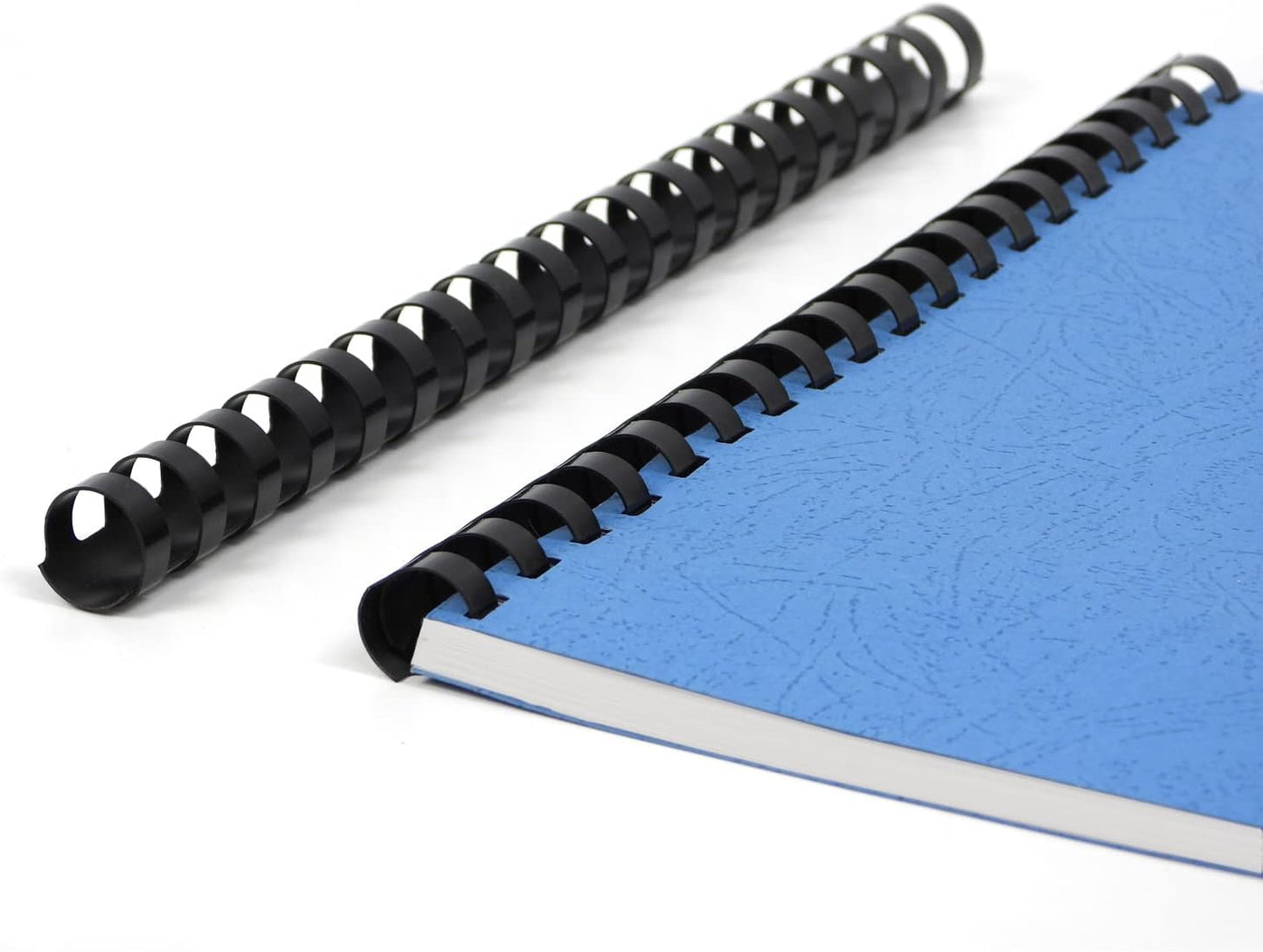 Rayson Plastic Combs Binding Spines, 5/8in. 19-Ring, 120-Sheet Capacity, Black Comb Binding Spines, Max. Binding Letter Size Paper, Box of 100