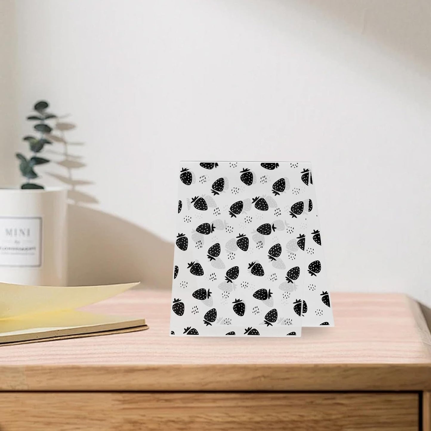 3D Textured Embossing Folders for Card Making, Strawberry Plastic Embossing Folders Fruits Embossing Folder Craft Card Template for DIY Scrapbooking