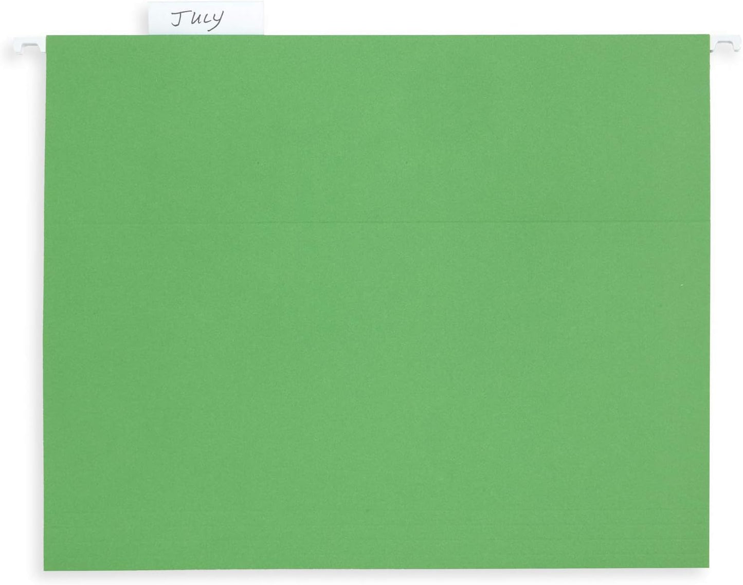 Blue Summit Supplies Hanging File Folders, 25 Reinforced Hang Folders, Designed for Home and Office Color Coded File Organization, Letter Size, Green, 25 Pack