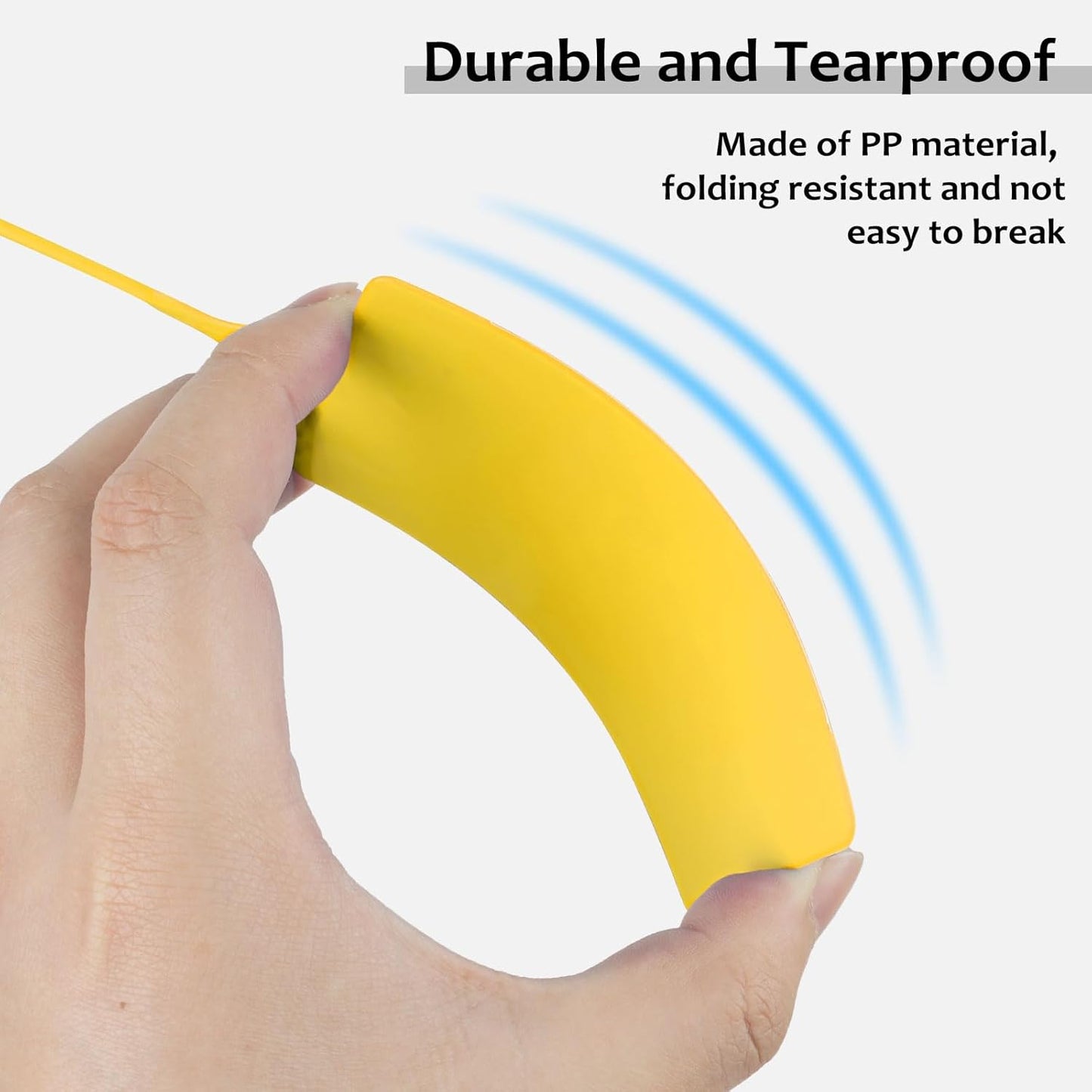 100 Plastic Tags Shipping Tags Waterproof Tags for Labeling Blank Writable Marker Ties Security Seals Storage Hanging Tags Shipping Label with One Marker Pen (Yellow)