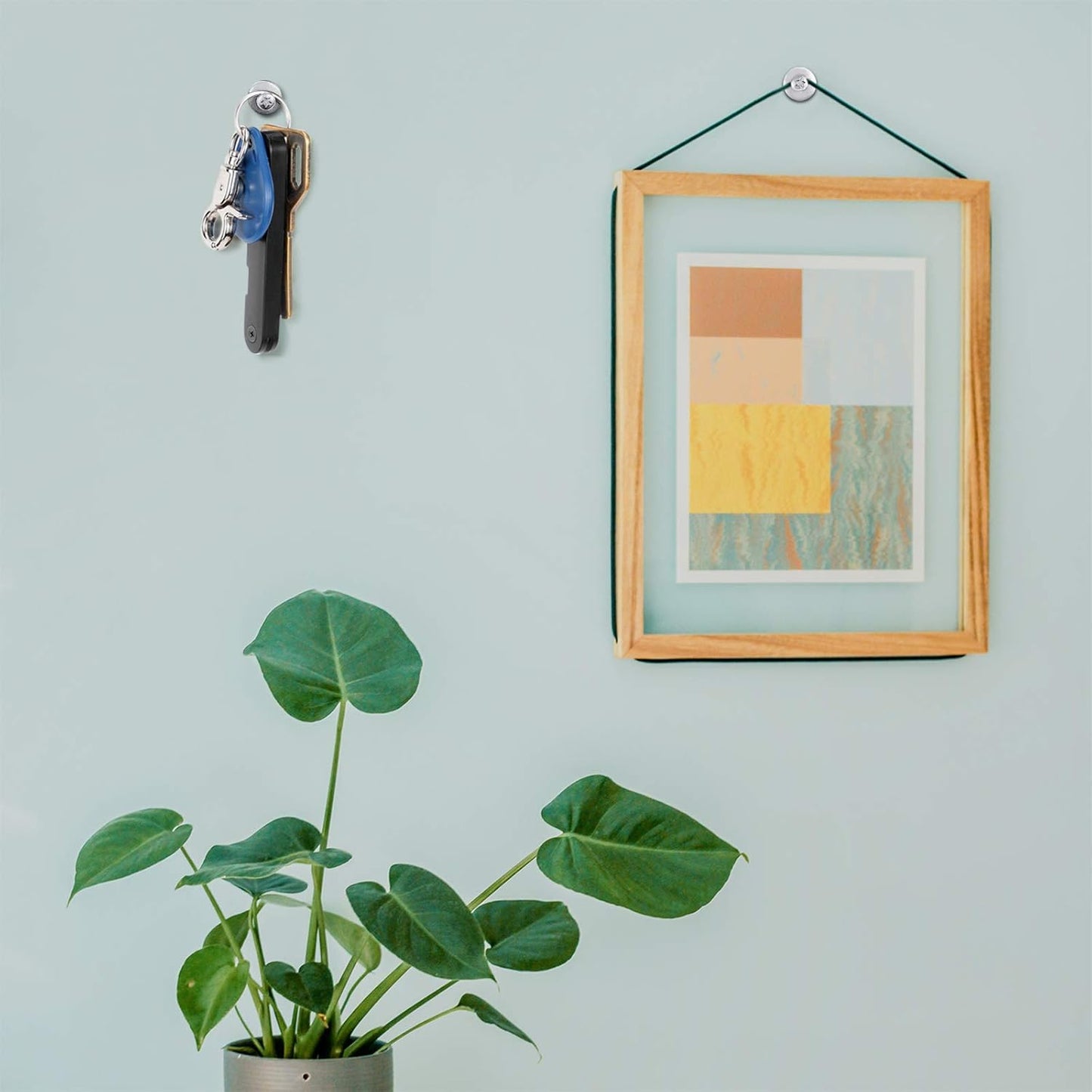 Push Pins Picture Hangers Double Headed Thumb Tacks Wall Hooks for Wall Hangings Picture Hangers Nails Small Photo Hanging Hook Pins for Home Office Photo Decor(Silver,80 Pieces)