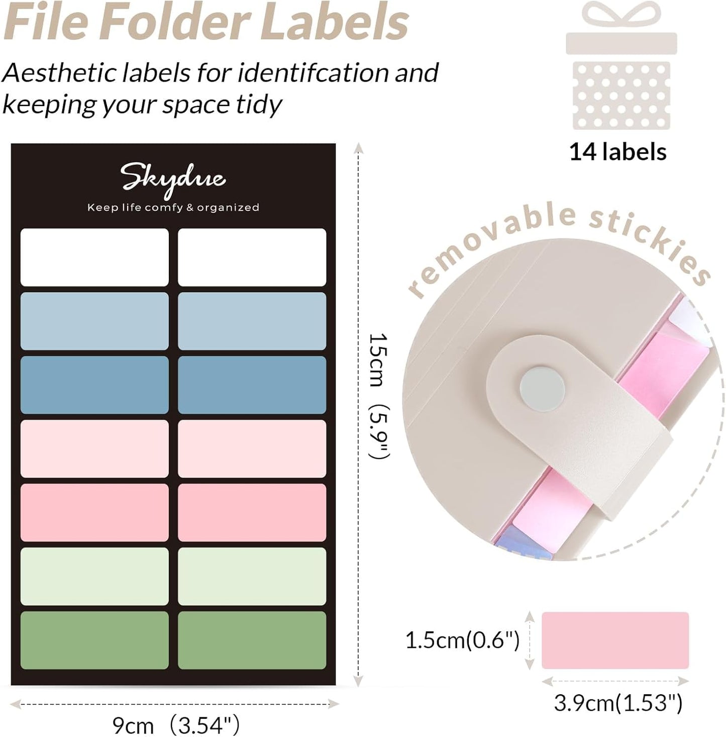 SKYDUE Expanding File Organizer with 8 Pockets, Accordion File Folders with Labels, Portable Document Paper Bill Receipt Organizer, Home College School Office Supplies, Letter Size,MilkTeaBrow