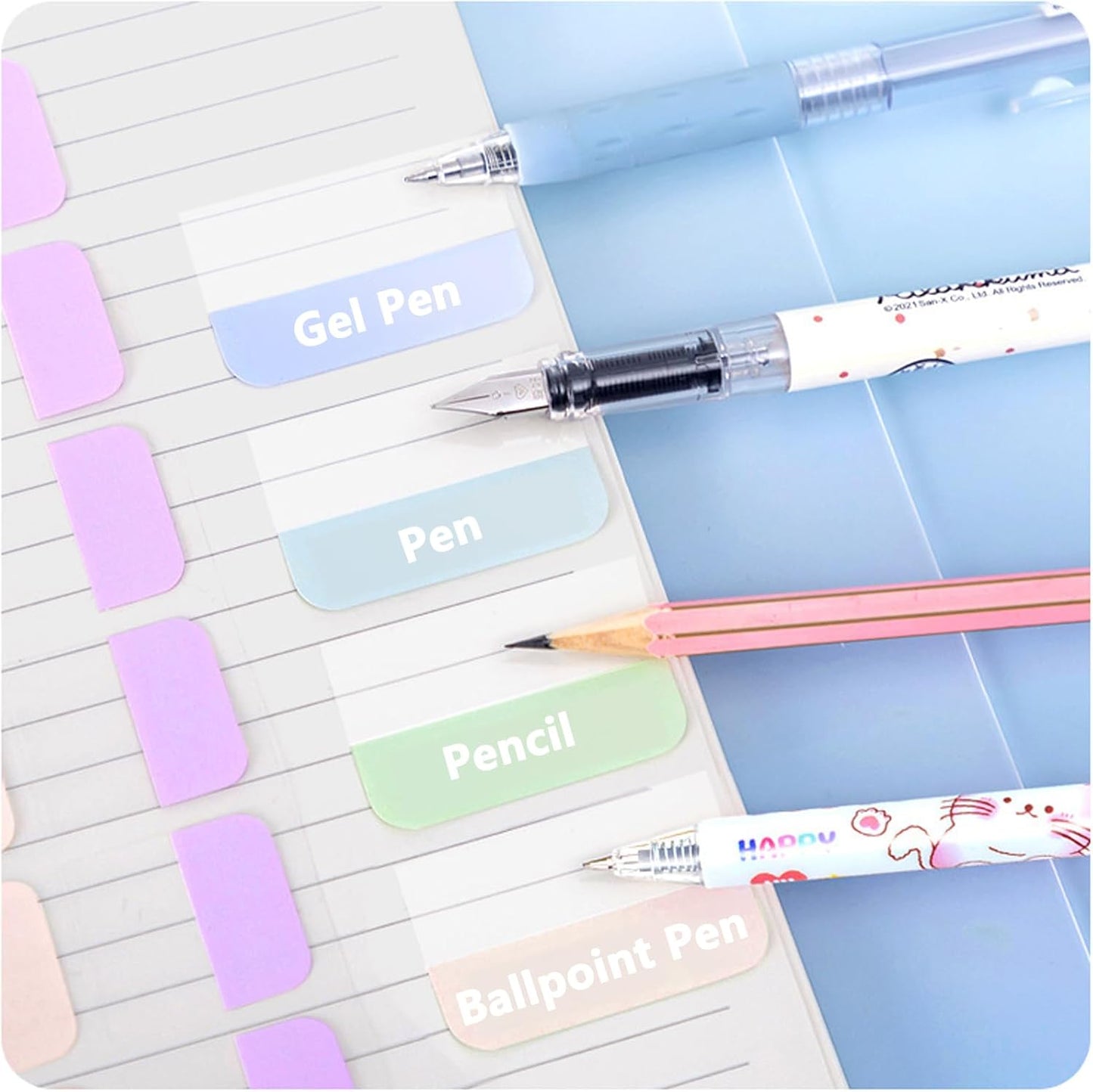 ELII 480 Pcs Morandi Tabs 1 inch Sticky Index Tabs, Writable and Repositionable Book Tabs Flags Colored Page Markers Labels for Reading Notes, Classify Files