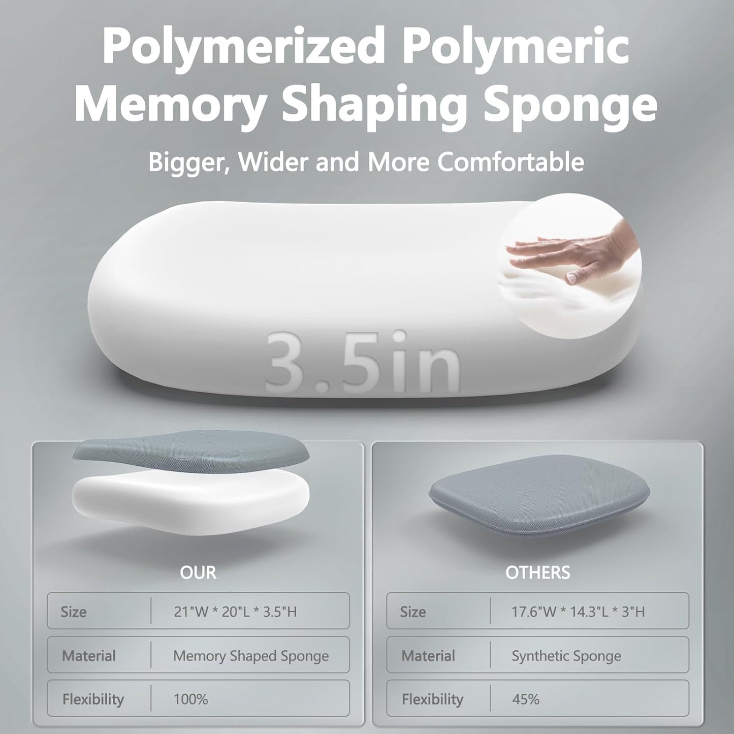 Mesh Office Executive Chair High Back Adjustable Home Desk Chair, Swivel Computer Managerial Chair with Lumbar Support (Grey)