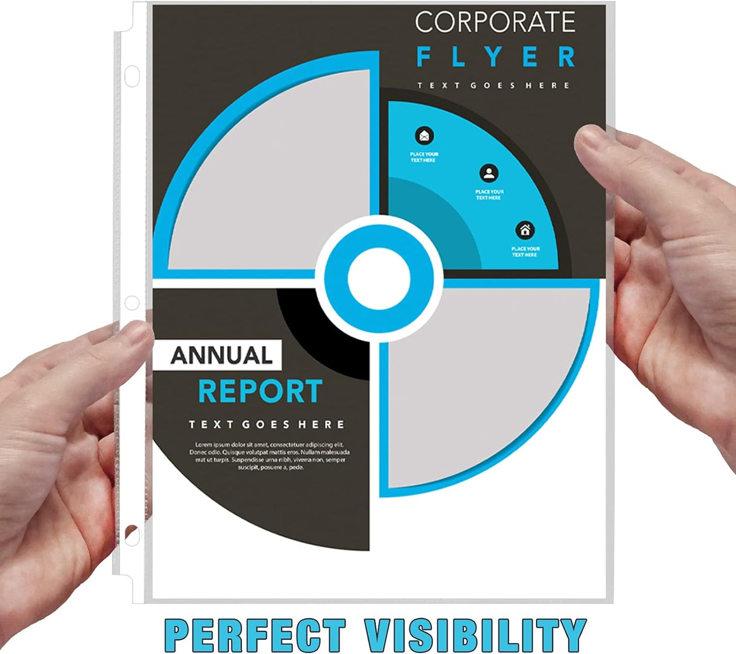 VST Sheet Protectors 8.5 x 11 Inch for 3 Ring Binder, Crystal Clear Page Protectors, Medium Weight Plastic Sleeves, Top Loading Paper Protector Acid Free, Letter Size, Dry Erase Pocket, 200 Sheets