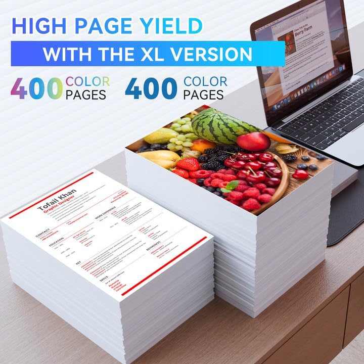 LC3013XL Ink Cartridges BK/C/M/Y 5 Pack High Yield Replacement for Brother LC3011 LC3013XL Compatible with MFC-J491DW MFC-J497DW MFC-J895DW MFC-J690DW Printer