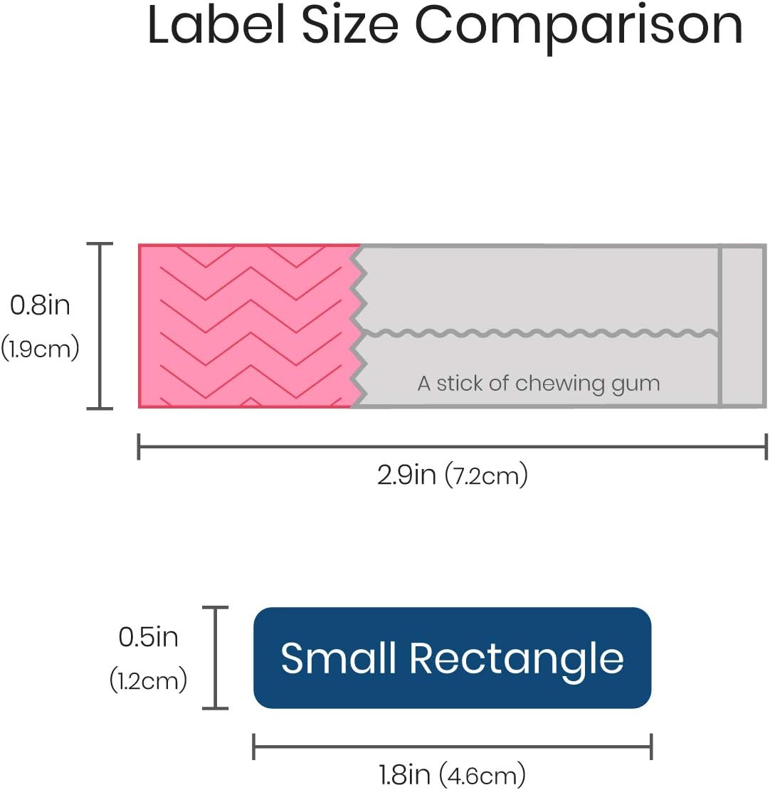 Name Bubbles - Custom Small Rectangle Name Labels for Kids (64 Labels) - Personalized Waterproof Name Stickers for Daycare, Lunch Boxes, Water Bottles, Shoes, School Supplies, & Camp (Llama)