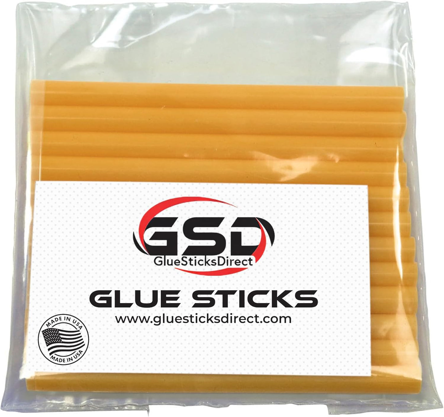 Mini Size Hot Melt Glue Sticks for Glue Gun - Bulk 4in Golden Rod - Great for Art Craft Repairs & Compatible w/Most Glue Guns - 5/16" X 4" (Approx 565 Sticks, 5lbs Pack) - USA Made