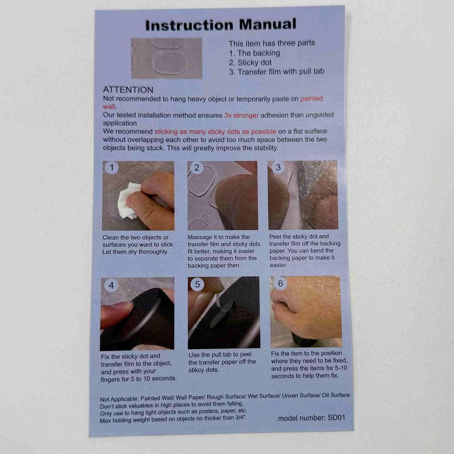 Double Sided Adhesive Putty with Pull Tabs, 100 Clear Dots 0.31''x0.51'' Removable Sticky Tack, Waterproof Poster Putty Glue Dot for Party Decoration Picture