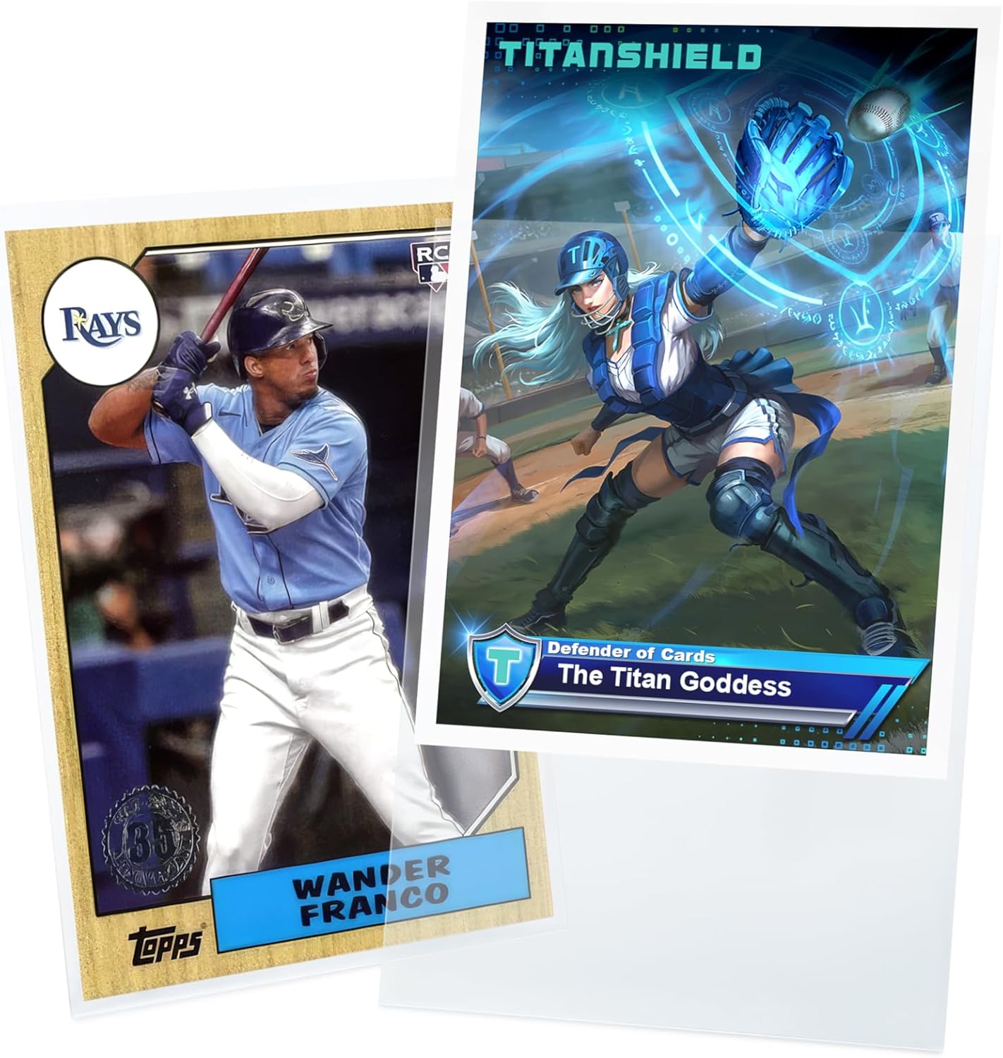 TitanShield 2000ct MEGA Pack Soft Penny Card Sleeves for Trading Cards 2-5/8” x 3-5/8” (67x94mm)