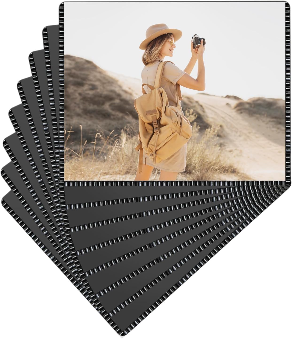 Magnetic 8x10 Picture Frame for Refrigerator,Big Size Photo Pocket,Magnet Poster Holders 10PCS