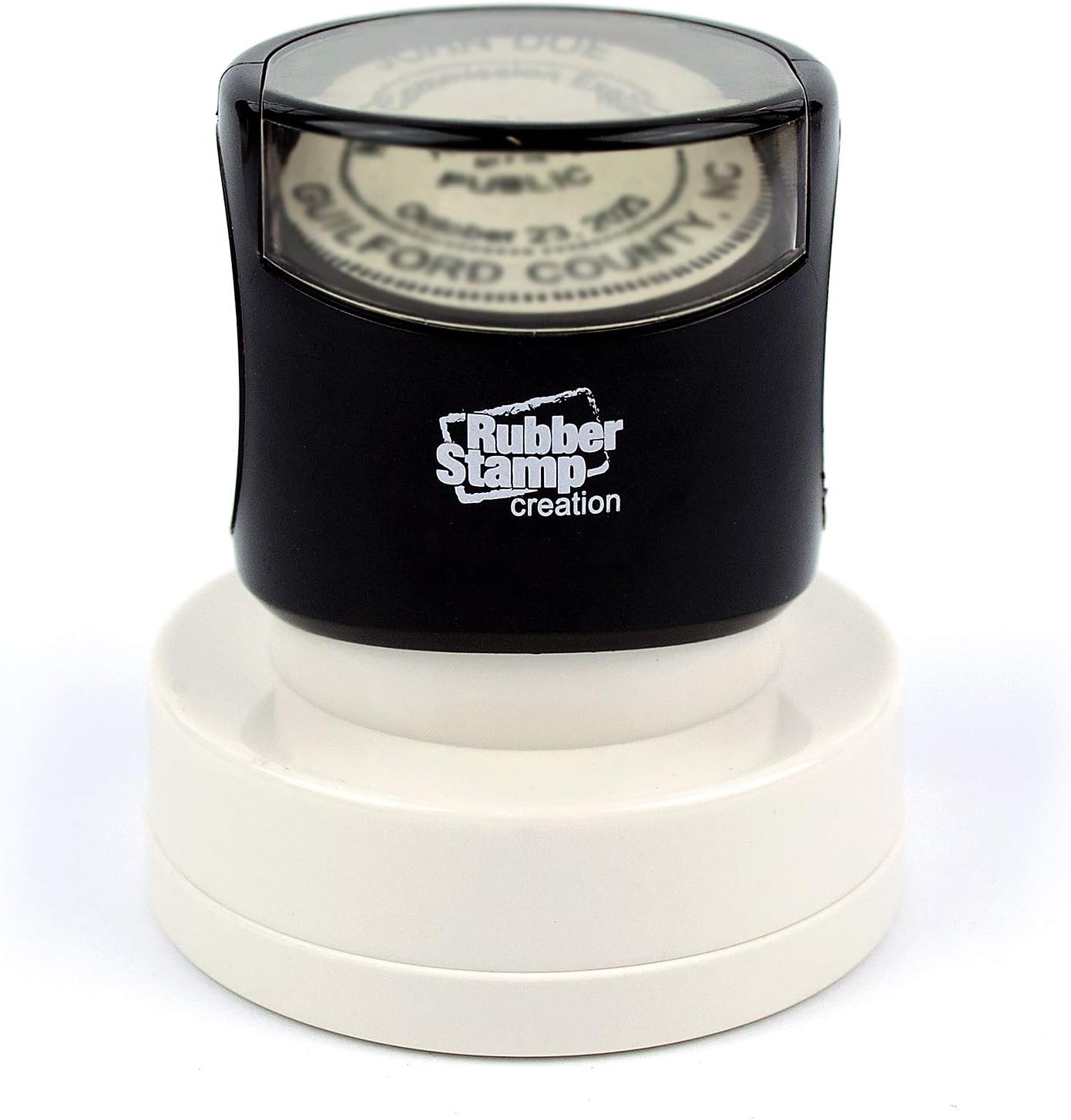 MaxMark Round Notary Pre-Inked Stamp for State of Vermont