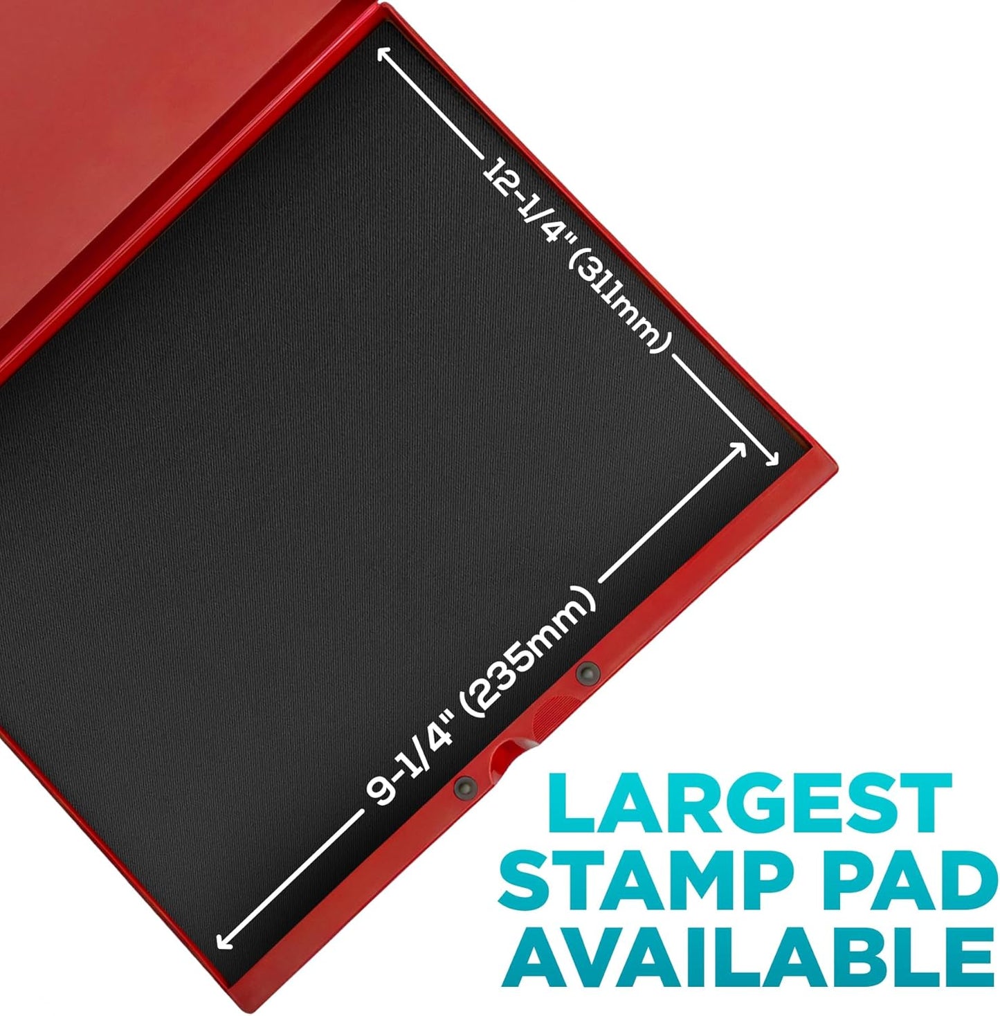 MaxMark Industrial Stamp Pad - Extra Large 9.25" x 12.25" Stamp Pad - Brown Ink