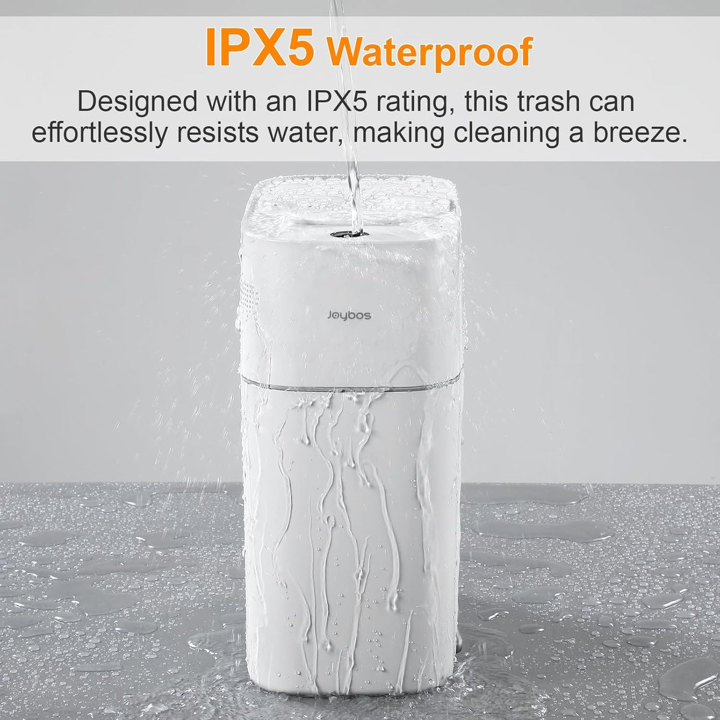 MOPALL Automatic Motion Sensor Bathroom Trash Can with Lid, 3 Gal Touchless Trash Can Auto-Adsorption Garbage Can, Slim Smart Trash Bin Waterproof Waste Basket for Bedroom, Kitchen, Office, Toilet, RV