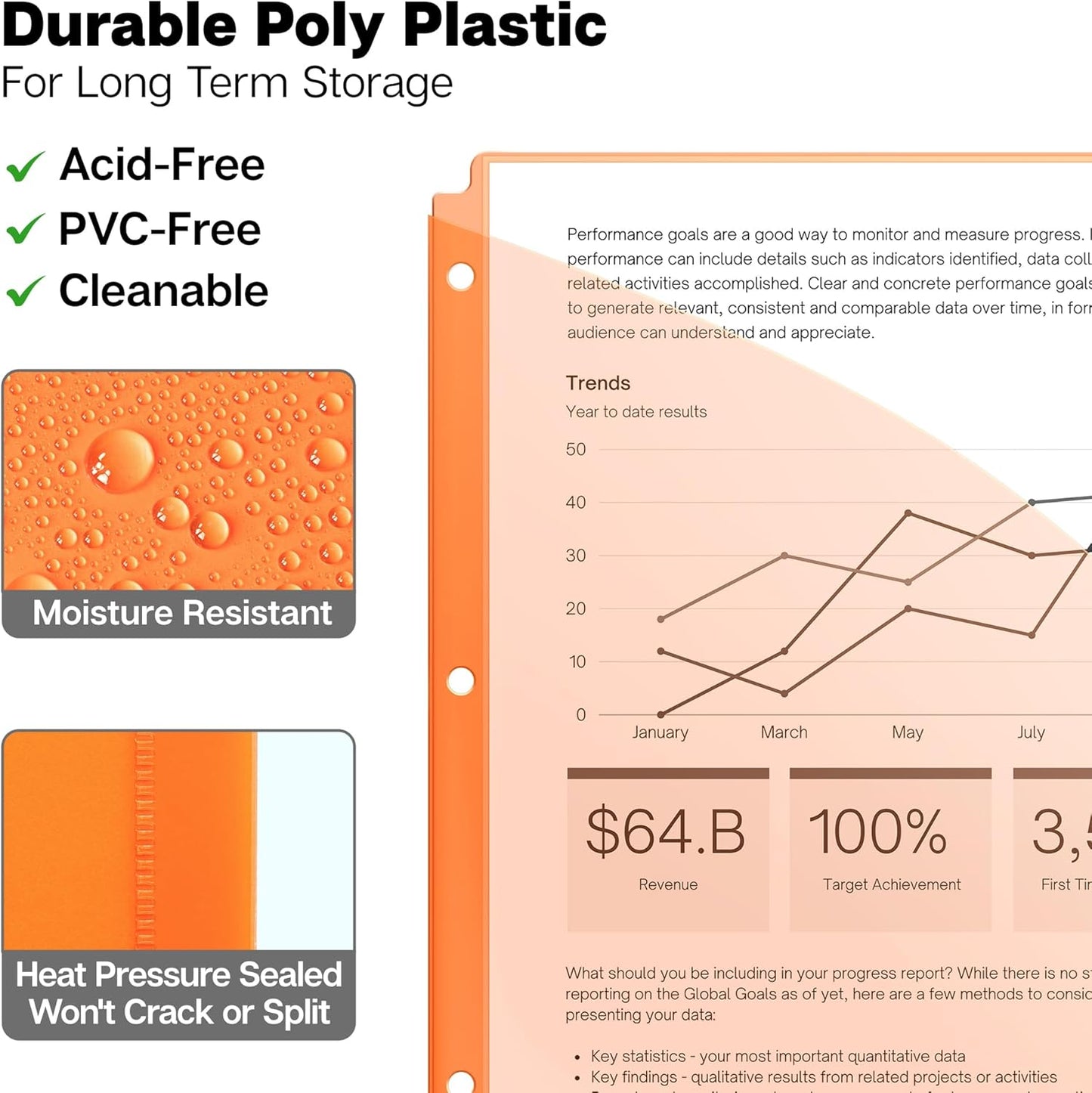 Dunwell 5-Tab Binder Pocket Dividers, Plastic Dividers with Two Pockets for 3-Ring Binder, Multicolor, Fits 8.5x11 Letter Size Documents, Insertable Tabs, 5 Subject Notebook Divider 3 Hole Punched