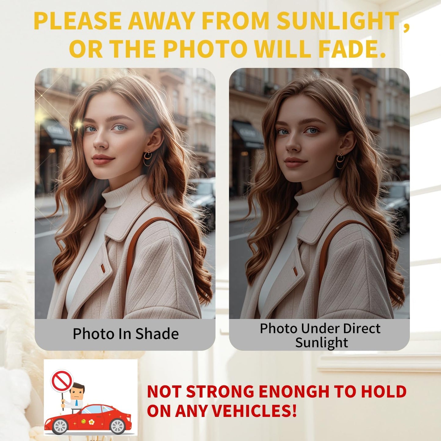 10Pcs Printable Magnetic Sheets 8.5x11 Inches for Inkjet Printers, Glossy White Magnetic Print Paper, 12mil Thickness, Flexible Magnet Photo Paper for Refrigerator DIY Crafts