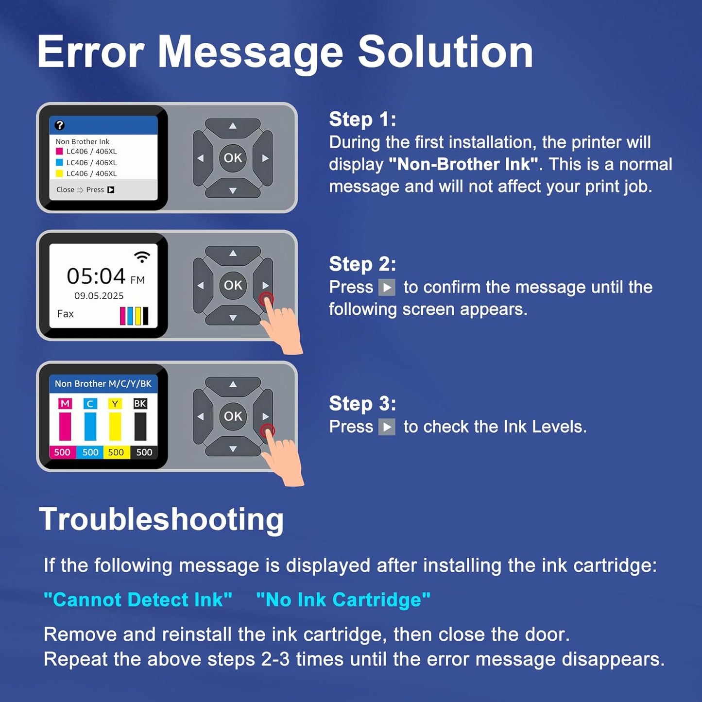 Toner Kingdom Compatible for LC406 LC406XL Ink Cartridges for Brother Printer Work with Brother MFC-J4335DW MFC-J5855DW MFC-J6555DW MFC-J6555DW MFC-J6955DW MFC-J4535DW Printer(High Yield,4-Pack)