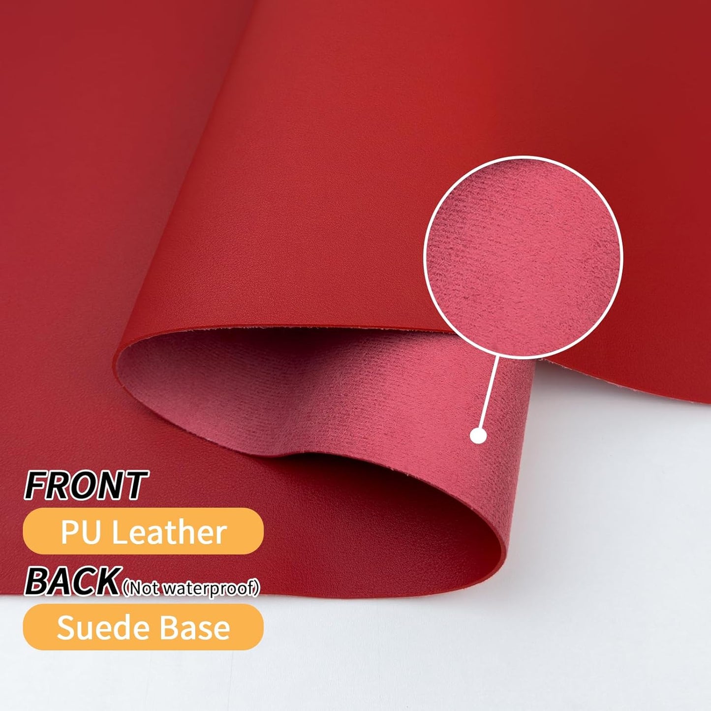 Bloss Red Desk Mat, Leather Desk Matt for Desktop, Waterproof Large Desk Pad, Keyboard Mat, Computer Mat for Office/Home/Decor(31.5 x 15.7 Inches)