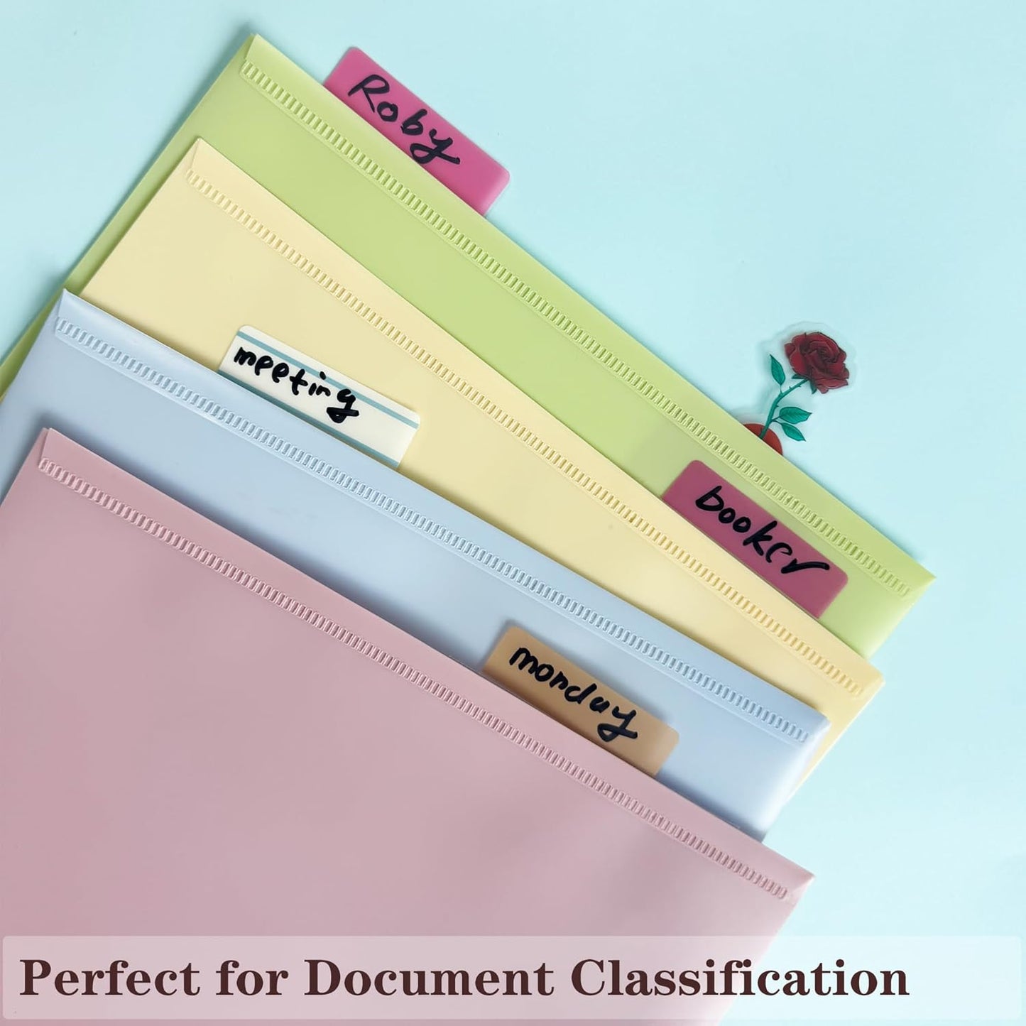 ELII 500 PCS Sticky Index Tabs 2 Inch Book Tabs Page Markers File Tabs Self Adhesive, Labels for Pages Notebooks