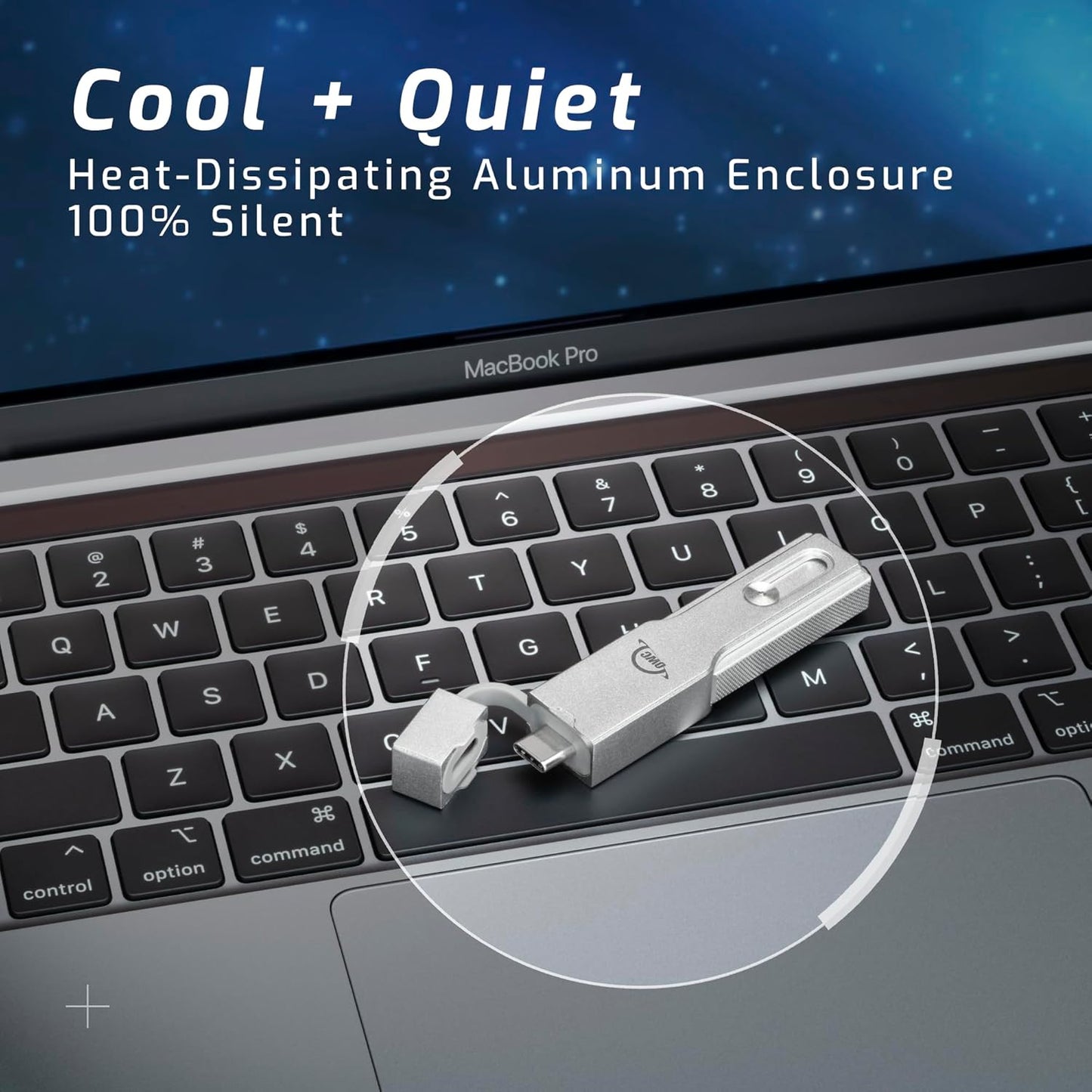 OWC Envoy Pro Mini 2TB (10Gb/s) SSD, Up to 940 MB/s Speed, Portable Flash Drive with USB-C and USB-A, Compatible with Mac, PC, Xbox, PS5, Professional Stick for Gaming, Storage, and Backup