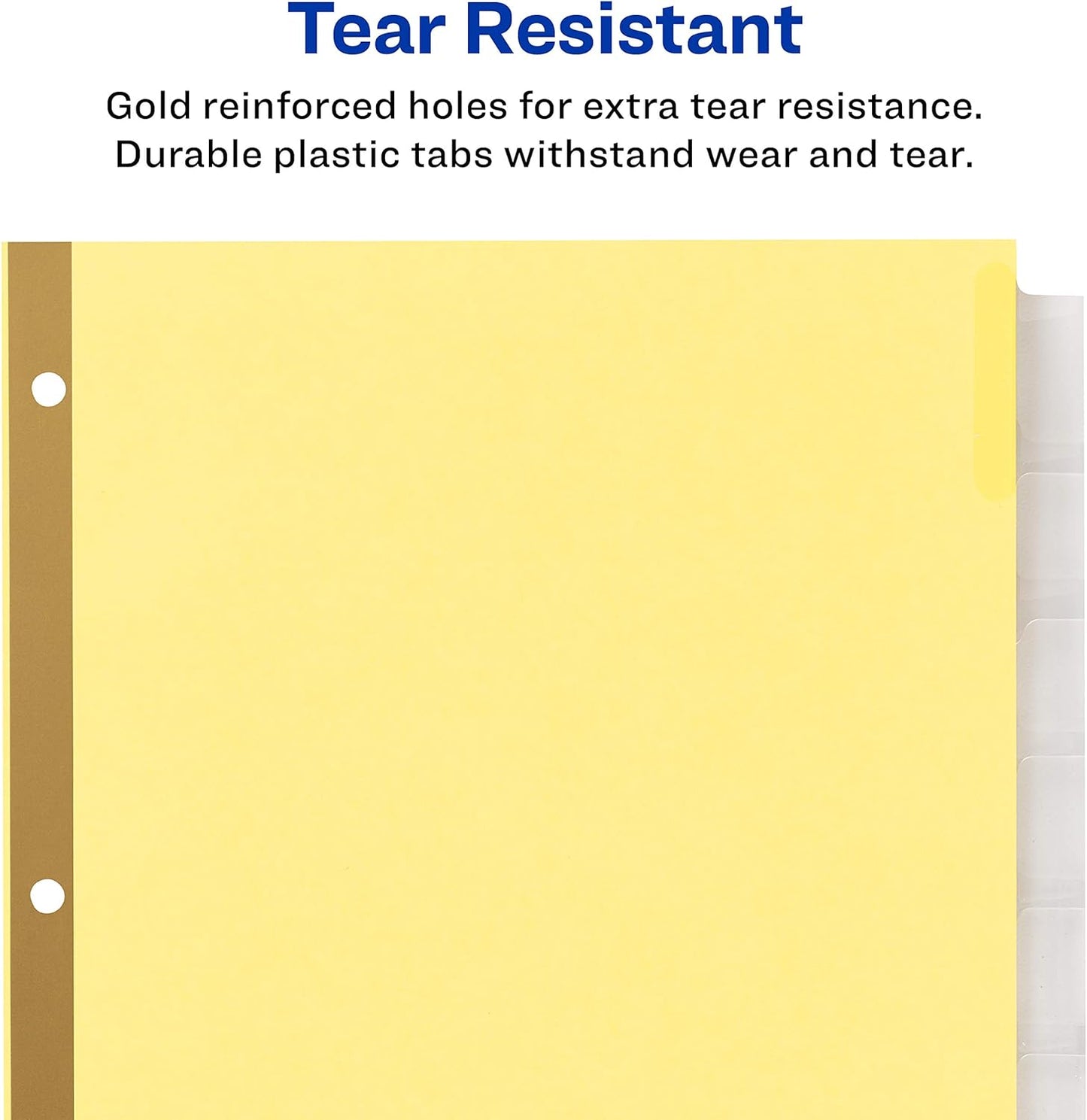 Avery Big Tab Insertable Dividers for 3 Ring Binders, 8-Tab Set, Buff Paper, Clear Tabs, Binder Divider Value Pack of 11112, 24 Sets Total (11115)