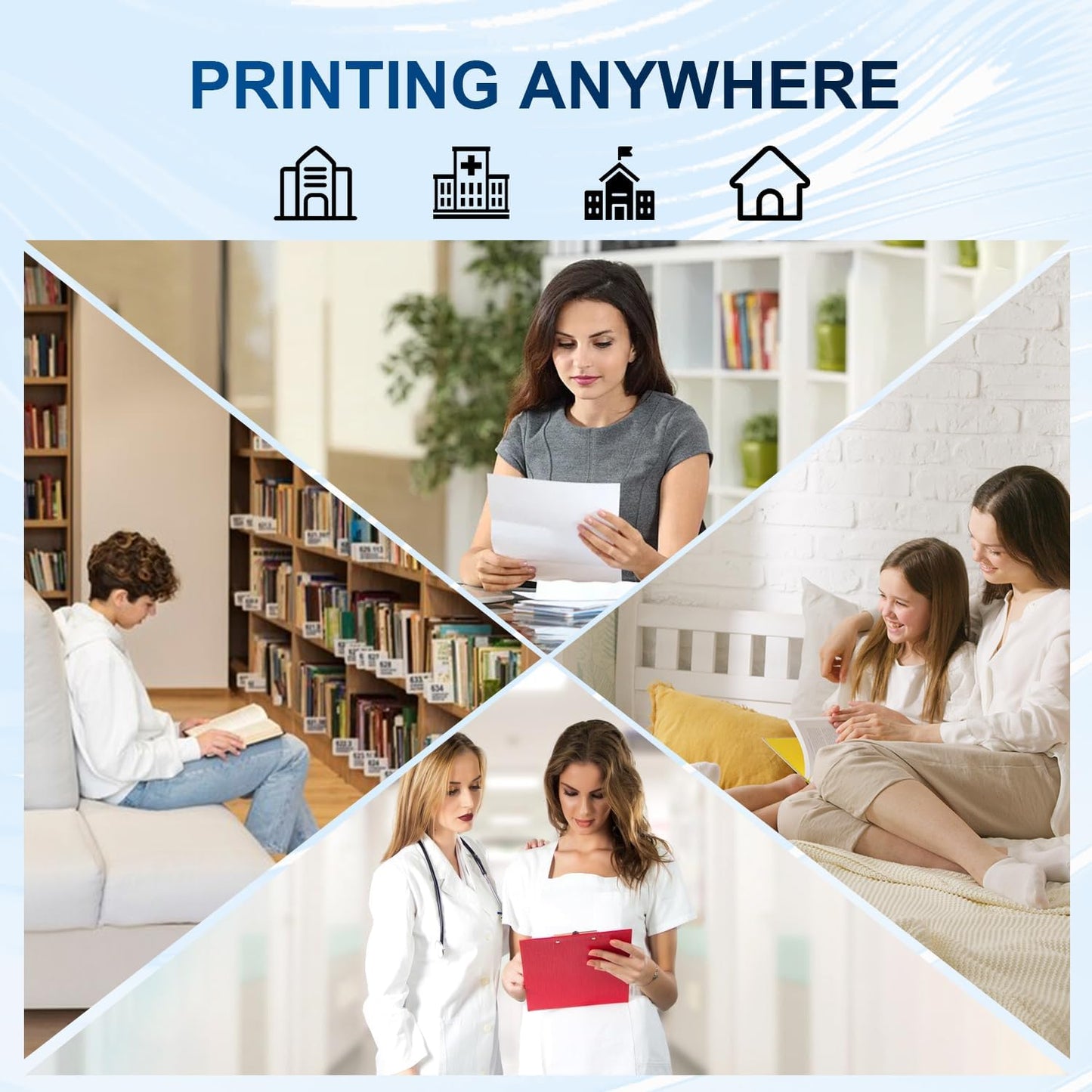 58A Toner 2 Pack Compatible with 58A CF258A Toner Cartridges Black (with Chip), Works with MFP M428fdw M428fdn M428dw M404 M428 Pro M404n M404dn M404dw Printer(2 Pack)