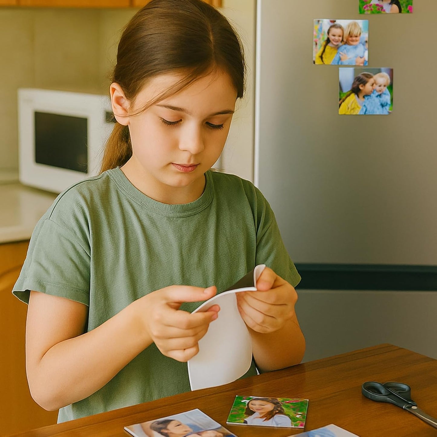 Flexible Magnetic Sheets with Adhesive Backing, 8 x 10 Inch, 20 Packs, Magnetic Contact Paper for Dies, Photos, School, Home, Office