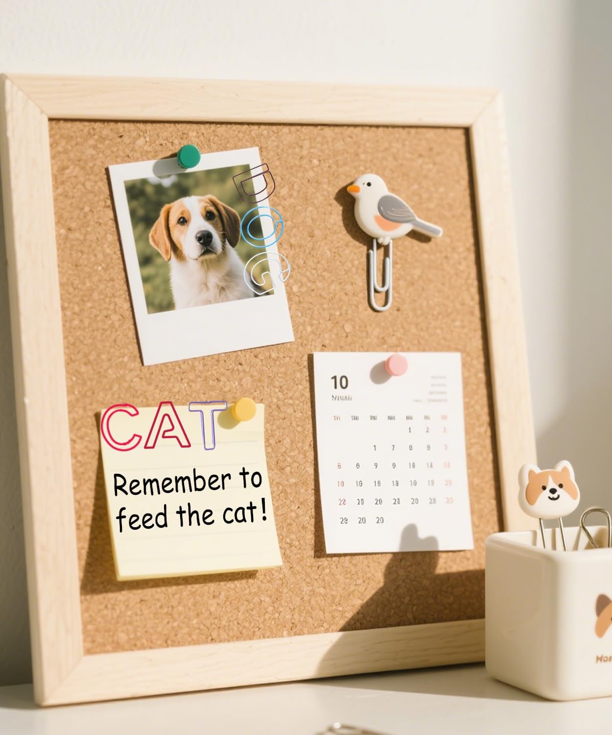 52 Pcs Stainless Steel Paper Clips - Alphabet Letter Clips for Office & School with Storage Box Assorted Color (Pet Series)