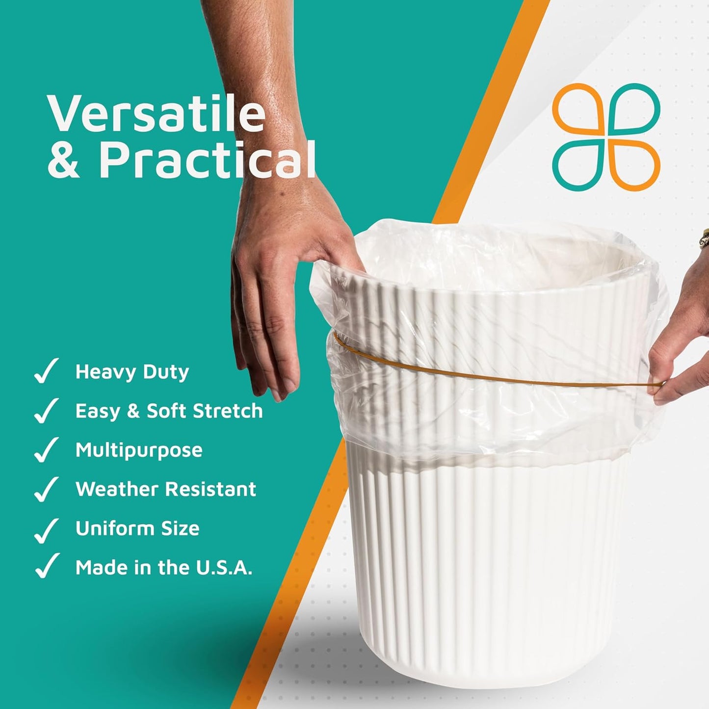 PlasticMill Rubber Bands - #33 Size - Natural Rubberbands - 1LB/500 Count.