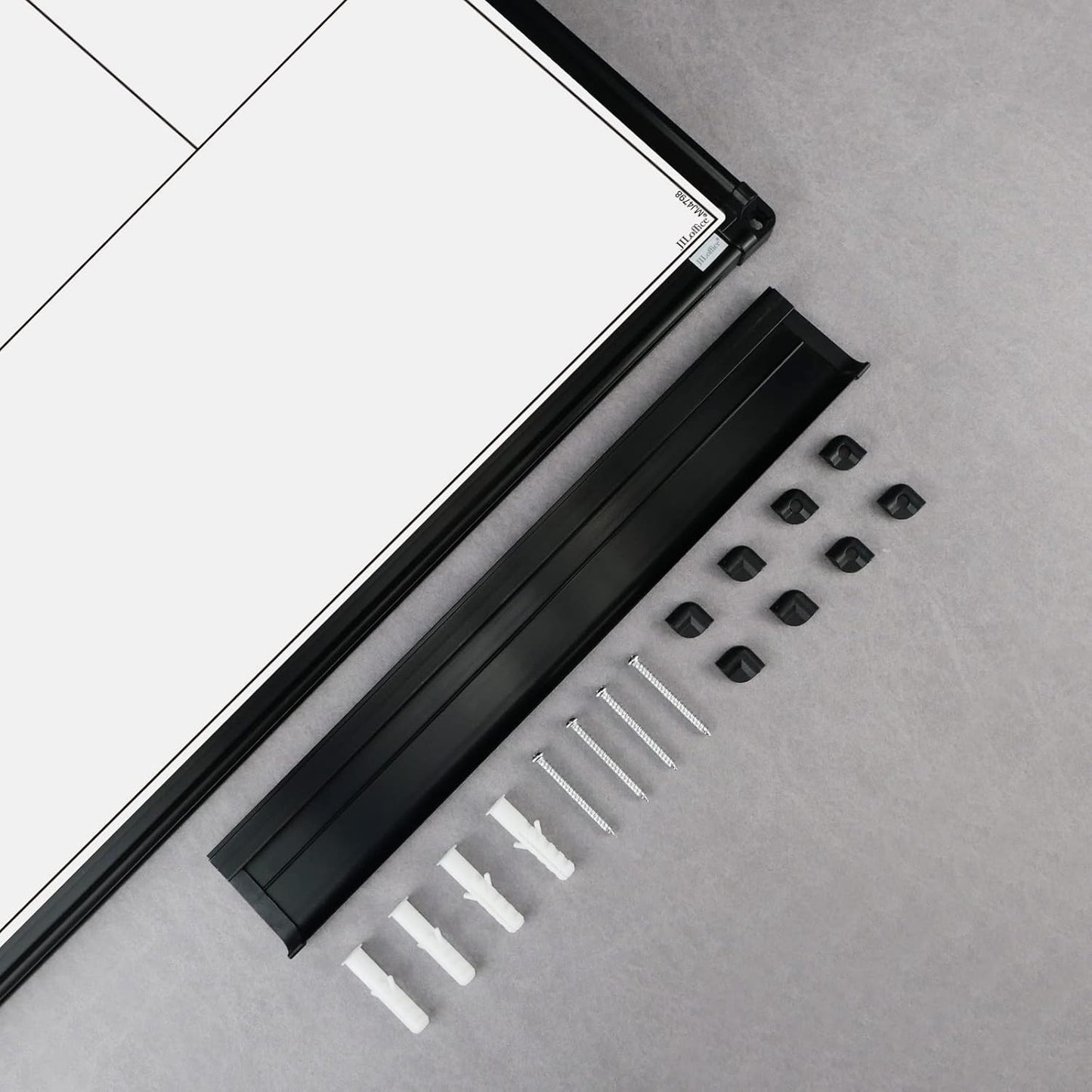 JILoffice Magnetic Dry Erase Calendar Whiteboard, 2 Month White Board Planner 48 X 36 Inch, Black Aluminum Frame Wall Mounted Board for Office Home and School