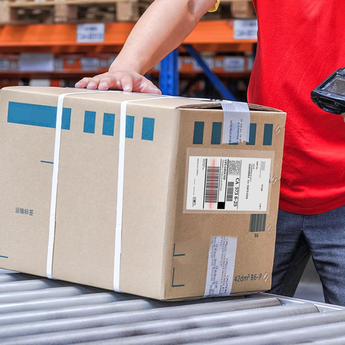 Clear Packing List Envelopes, 6''x9'' Top Loading Shipping Label Envelopes Pouches, Adhesive Shipping Label Sleeves/Mailing Pouches for Shipping (500pcs)