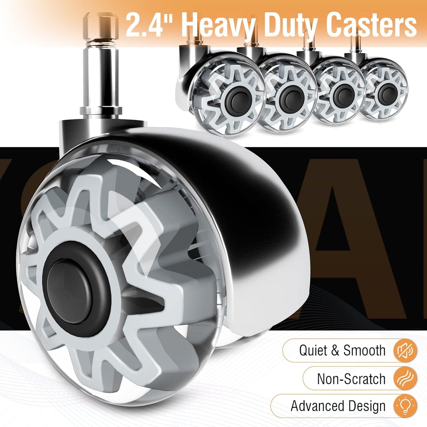 Large High Back Office Chair - Adjustable Lumbar Support Flip Up Arms Heavy Duty Quiet Wheels Metal Base Breathable Bonded Leather Ergonomic Executive Computer Desk Chair with Storage Bags, Brown