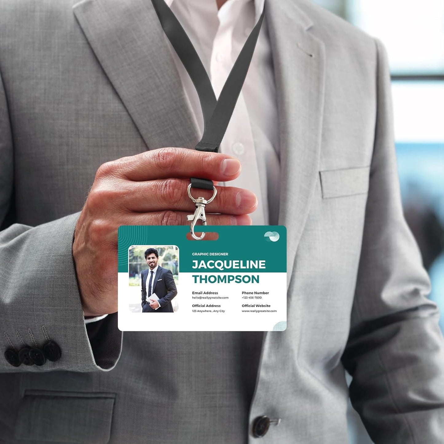 Custom Id Badge Custom Id Card Identification Badges Customizable Personalized Name Badge Customize Name Tag Photo Logo Employee Work Office Volunteer Customized Personal (Vertical-8)