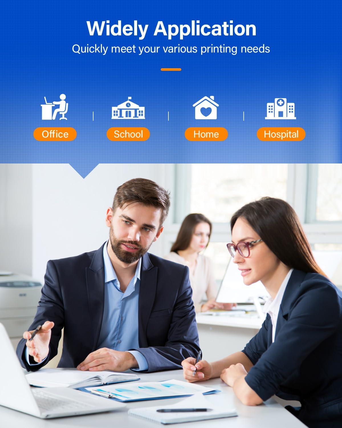 VersaLink C7120 C7125 C7130 High Capacity Toner Cartridge 4-Pack 006R01824 006R01825 006R01826 006R01827 Replacement Compatible for Xerox VersaLink C7120 C7125 C7130 Printer Black Cyan Magenta Yellow