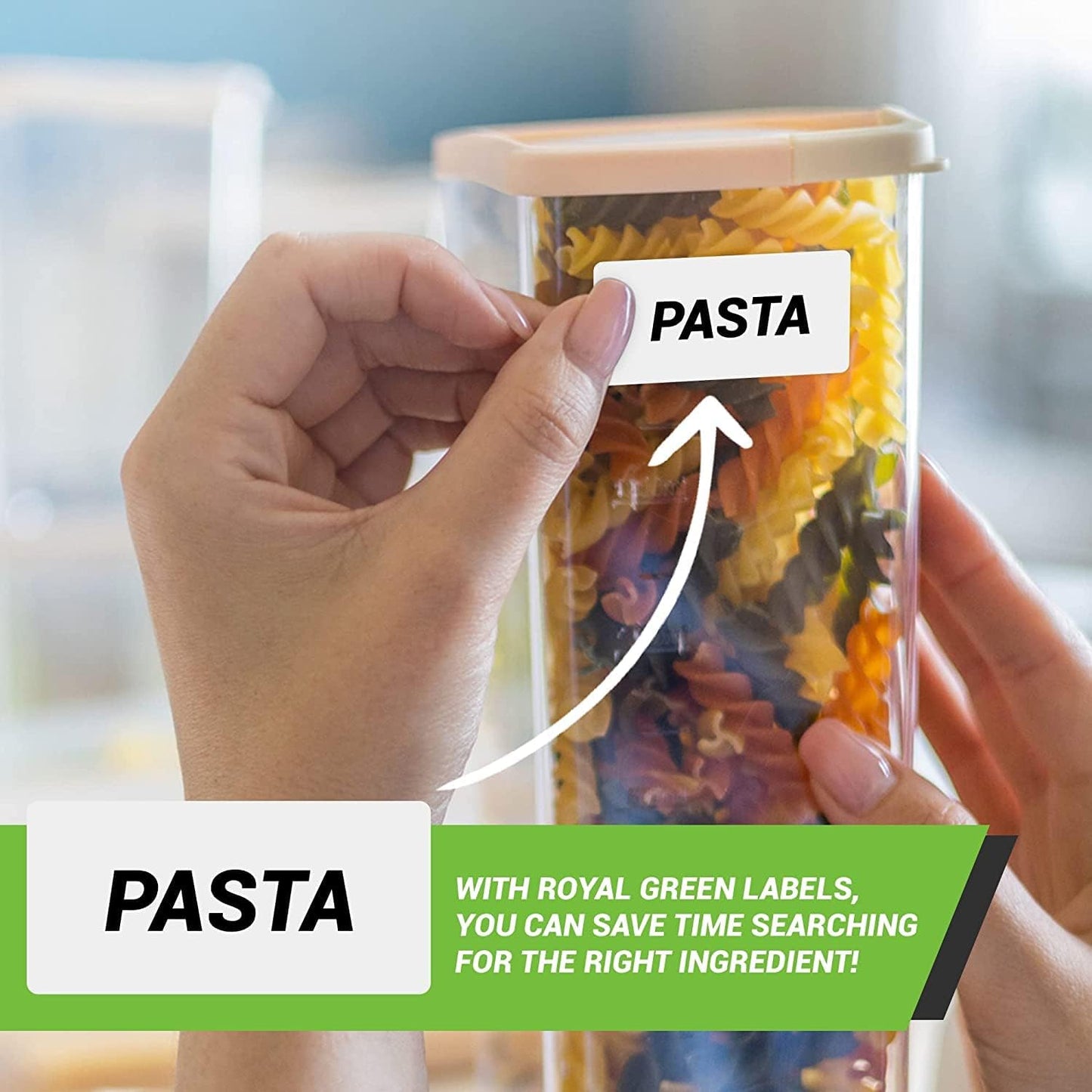 Small Color Coding Sticker Roll 1.57" x 0.75", 5 Rolls- 2500-Pack, Rectangular Organizing Labels 40mmx19mm (Neon Yellow) by Royal Green