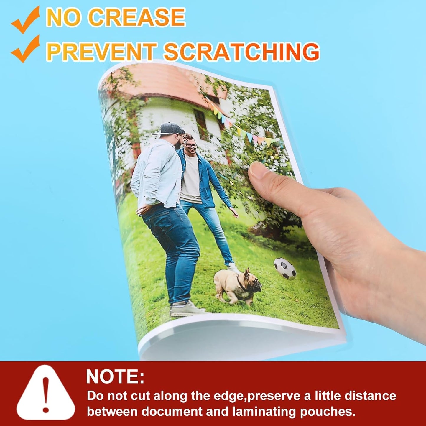 CAREGY Thermal Laminating Pouches, 300 Pack Laminating Sheets, 3 Mil, 9 x 11.5 Inches Lamination Sheet Paper for Laminator, Clear, Letter Size, Office and School Supplies