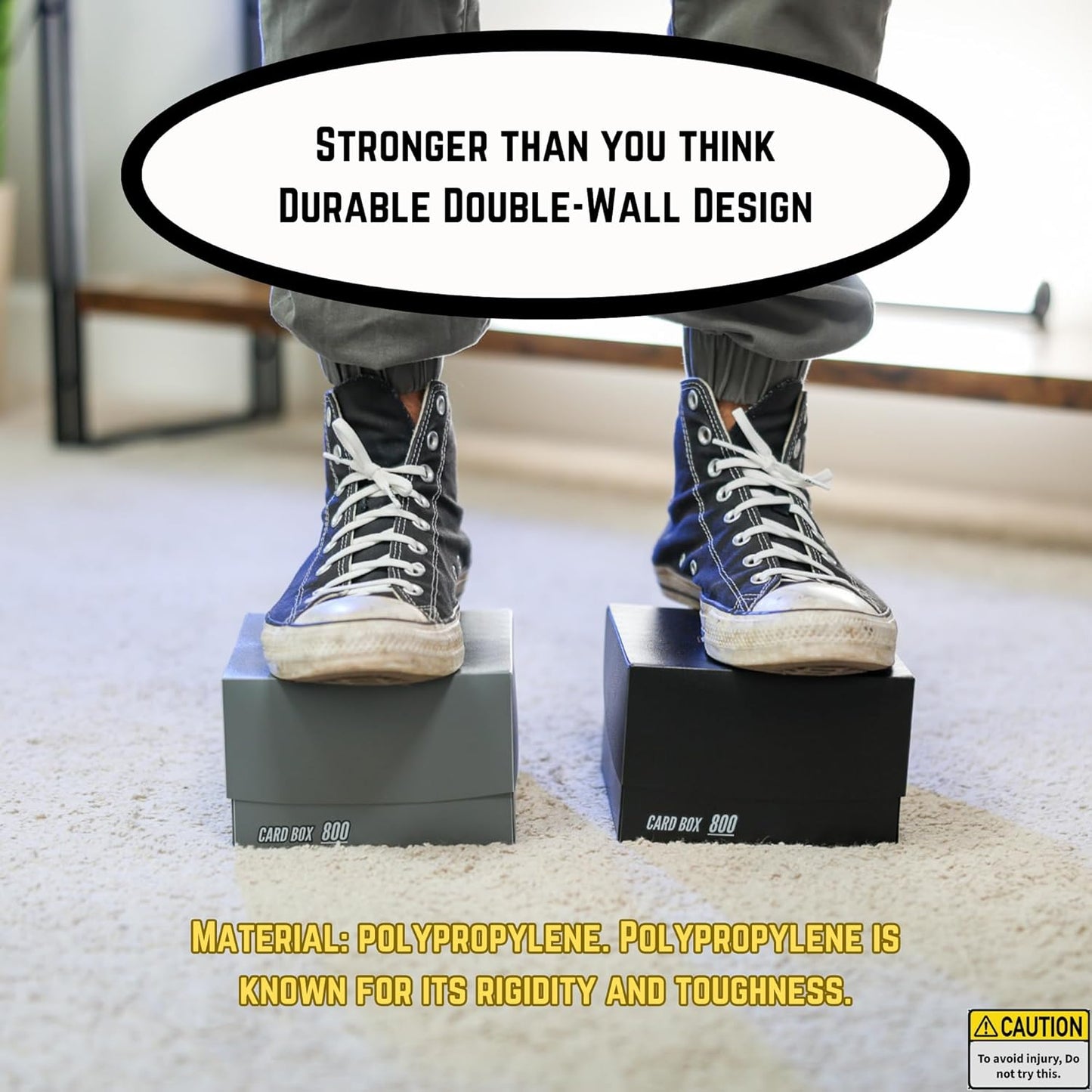 Trading Card Storage Box 800 - Teal | Card Box 800+ holds standard 35pt cards | 4-in-1 Compartments| Strong Double Wall Design | 8 dividers | Sports - Baseball Card Deck Box - Teal