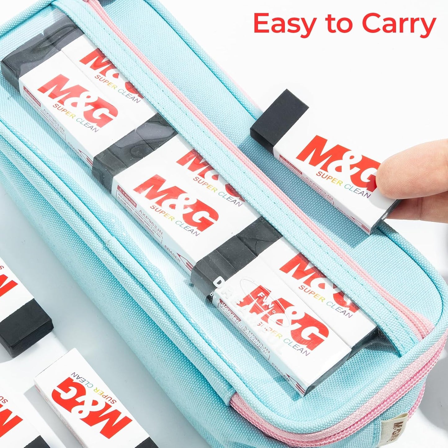 M&G Pencil Eraser for Kids, 20 Pack, Black Erasers Bulk, Erasers for Artists, Drawing Erasers for Sketching, Large Eraser, Pencil Erasers, Art Erasers for Drawing, School Erasers Office Supplies